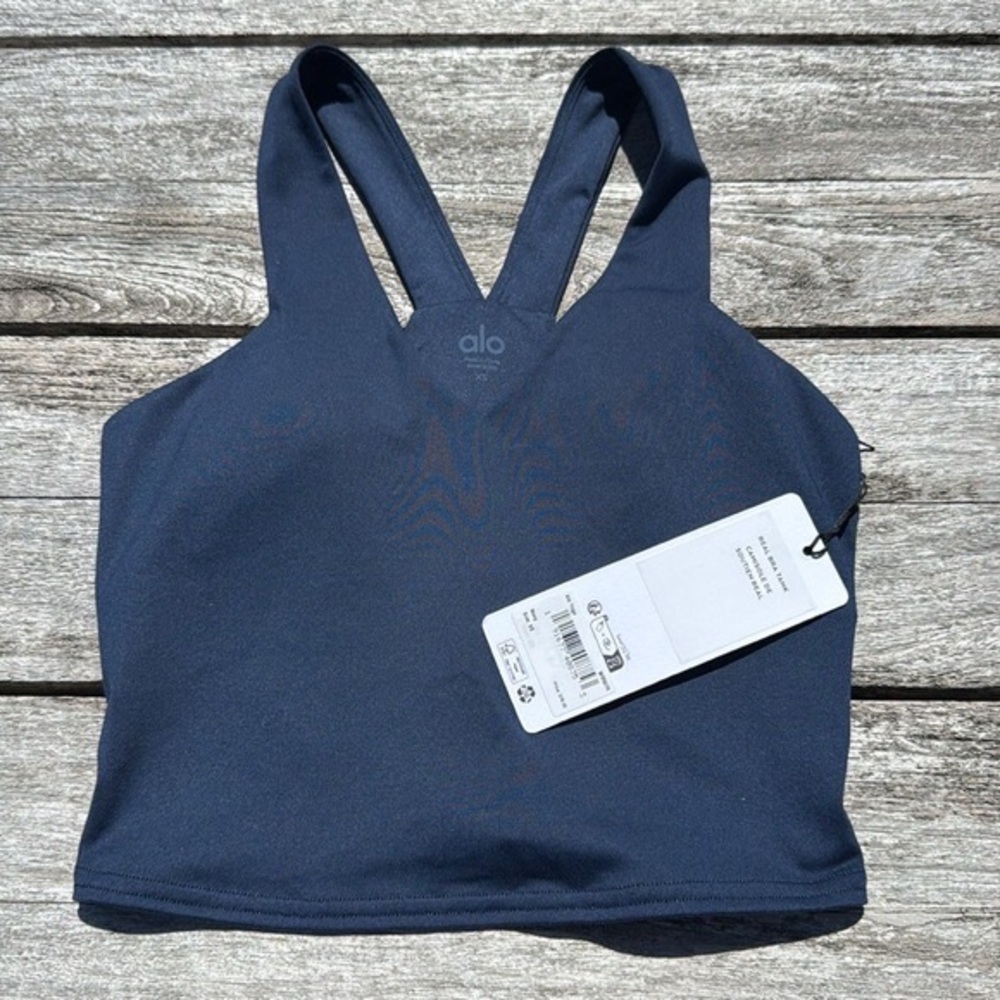 ALO real‎ bra tank NAVY blue SIZE XS NWT